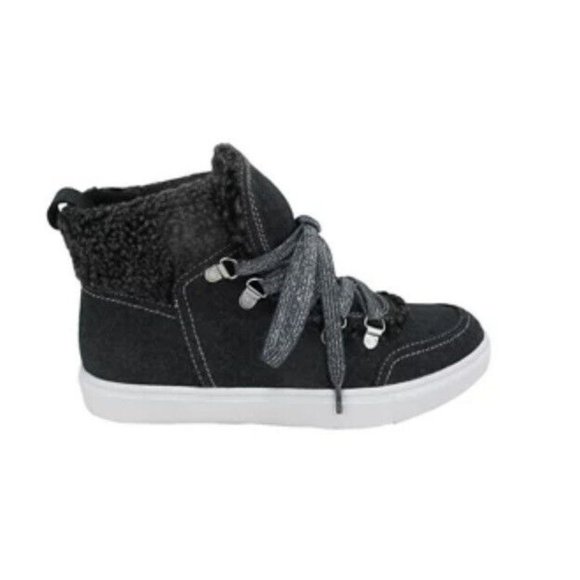 Jellypop Antarctic Sneaker Booties 8M Color Charcoal Fe - Picture 9 of 12